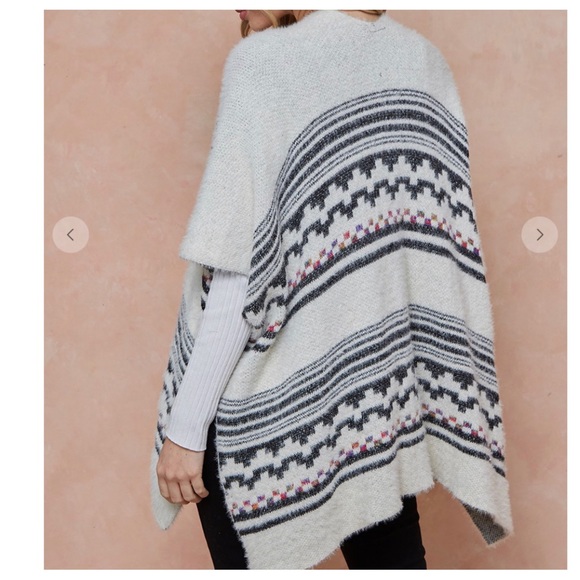 34 Boho Aztec Pattern Open Front Open Cardigan - Picture 4 of 5